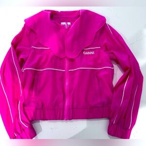 Ganni Pink Biker jacket